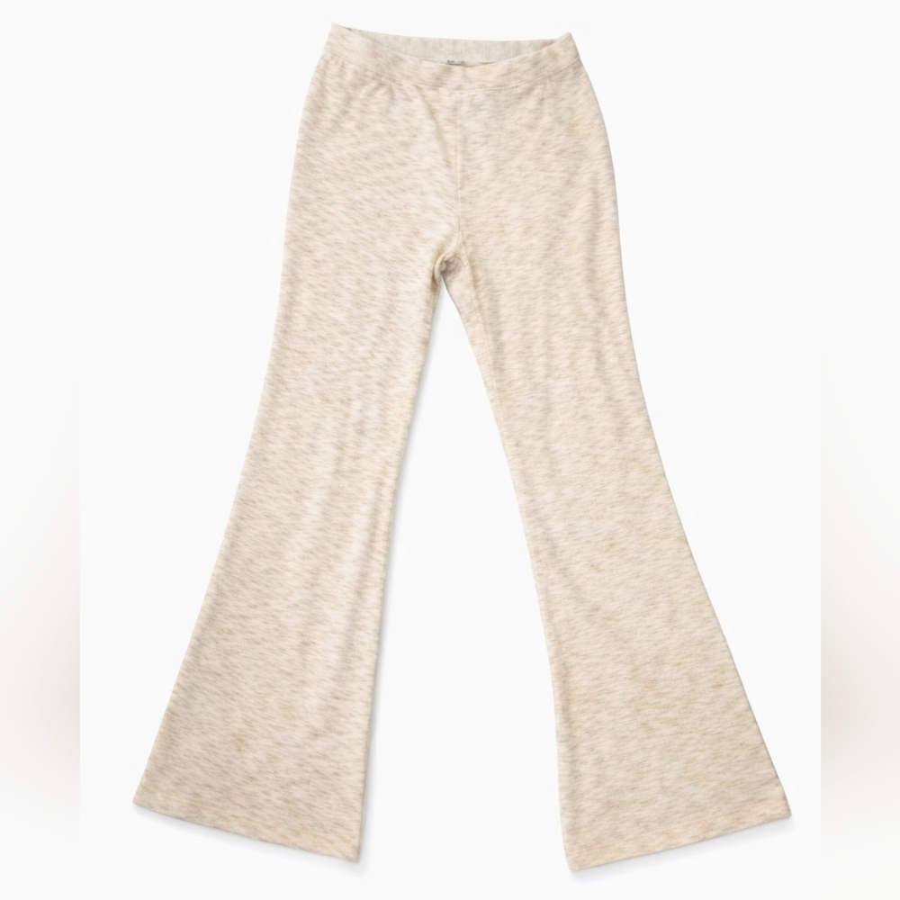 Aerie Cream-Colored Ribbed Knit Pants